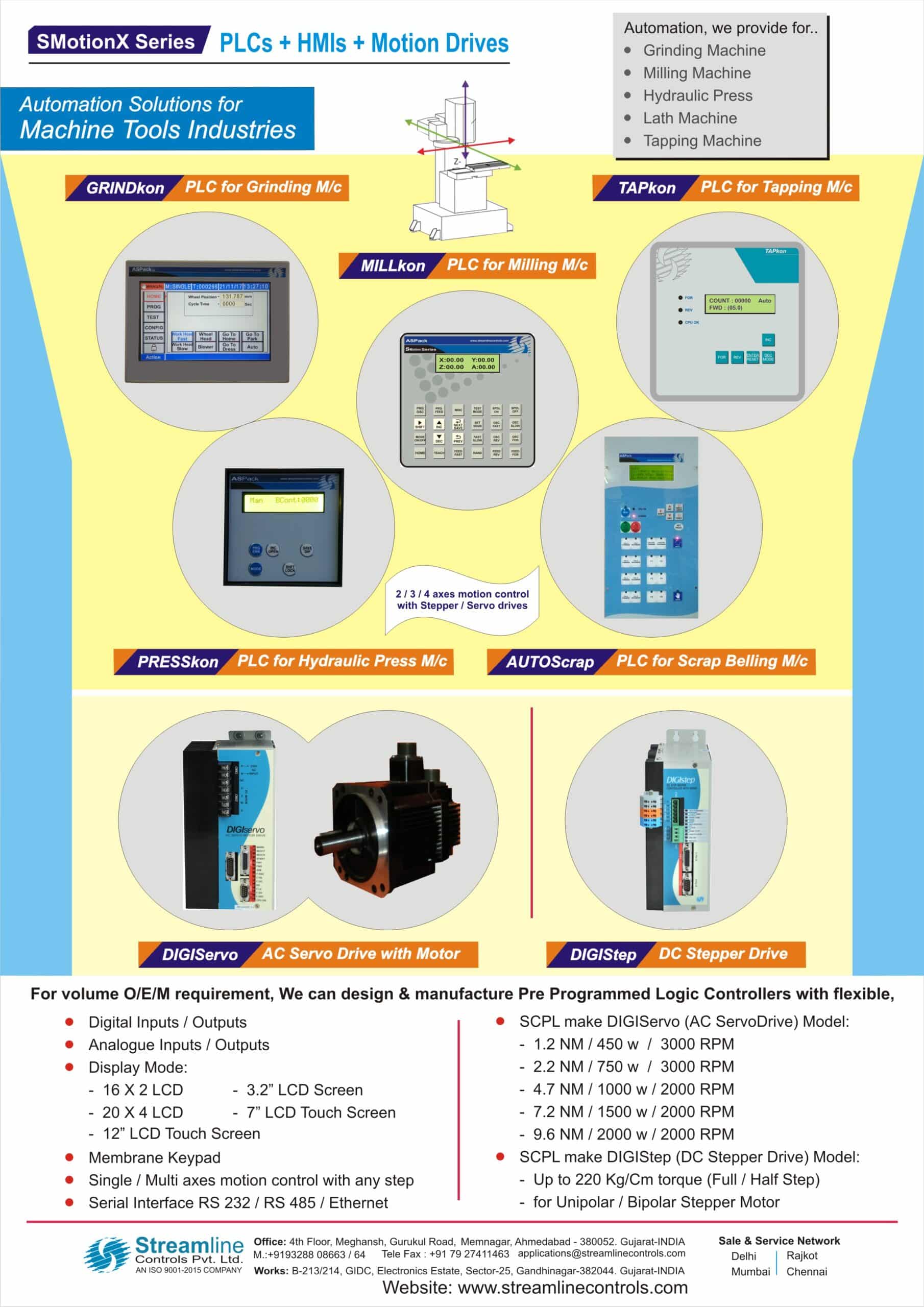Hydraulic Press Machine Controller - Streamline Controls Private Limited